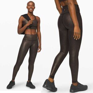 Lululemon Wunder Under High-Rise Tight 28" Luminosity Foil Black Copper Foil 2